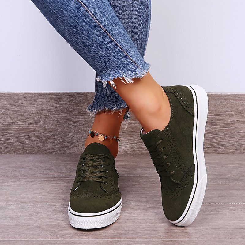 Comfortable Casual Women's Round Toe Flat Solid Color Single Shoes foto 2