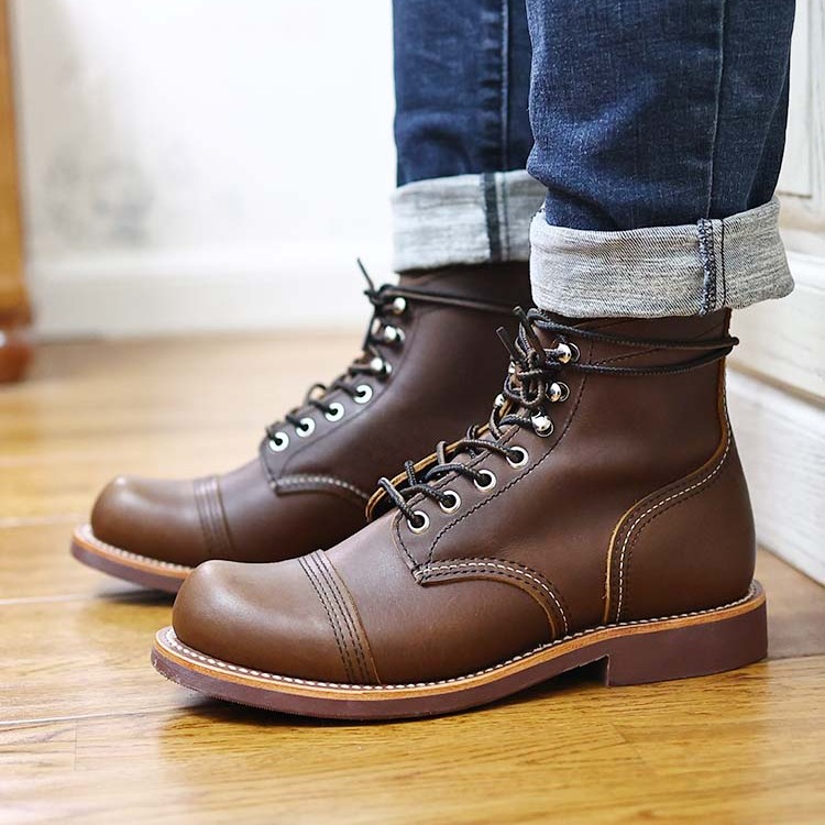 Vintage Work Boots High-top Casual Locomotive foto 2