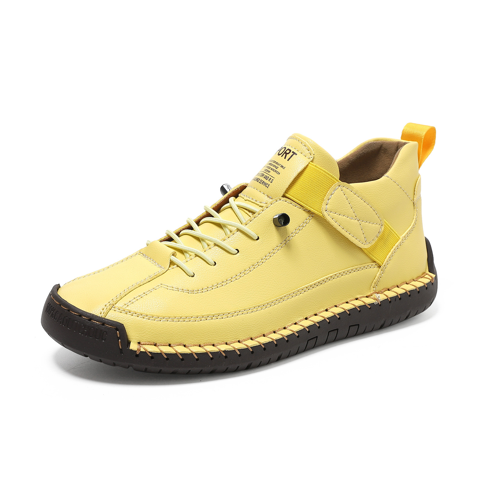 AutumnWinter Flat-Soled Casual Hand-Stitched Mens Shoes foto 3