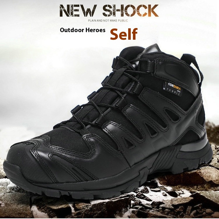 Tactical Military Boots Combat Boots Men's Mid-top Desert Boots foto 5