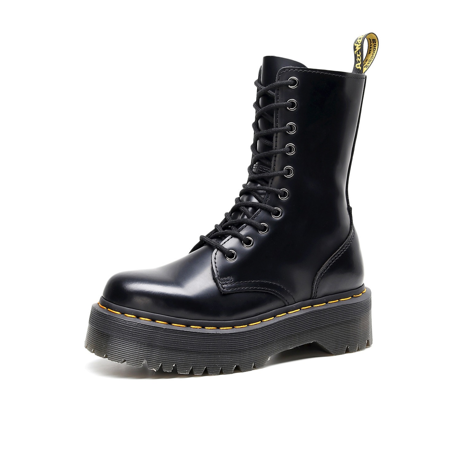 Muffin Bottom Lace-up Motorcycle Boots foto 2