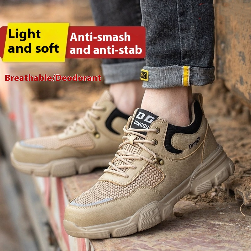 Labor Protection Shoes For Men Anti Smashing And Anti Piercing, All Season Safety Steel Head foto 4