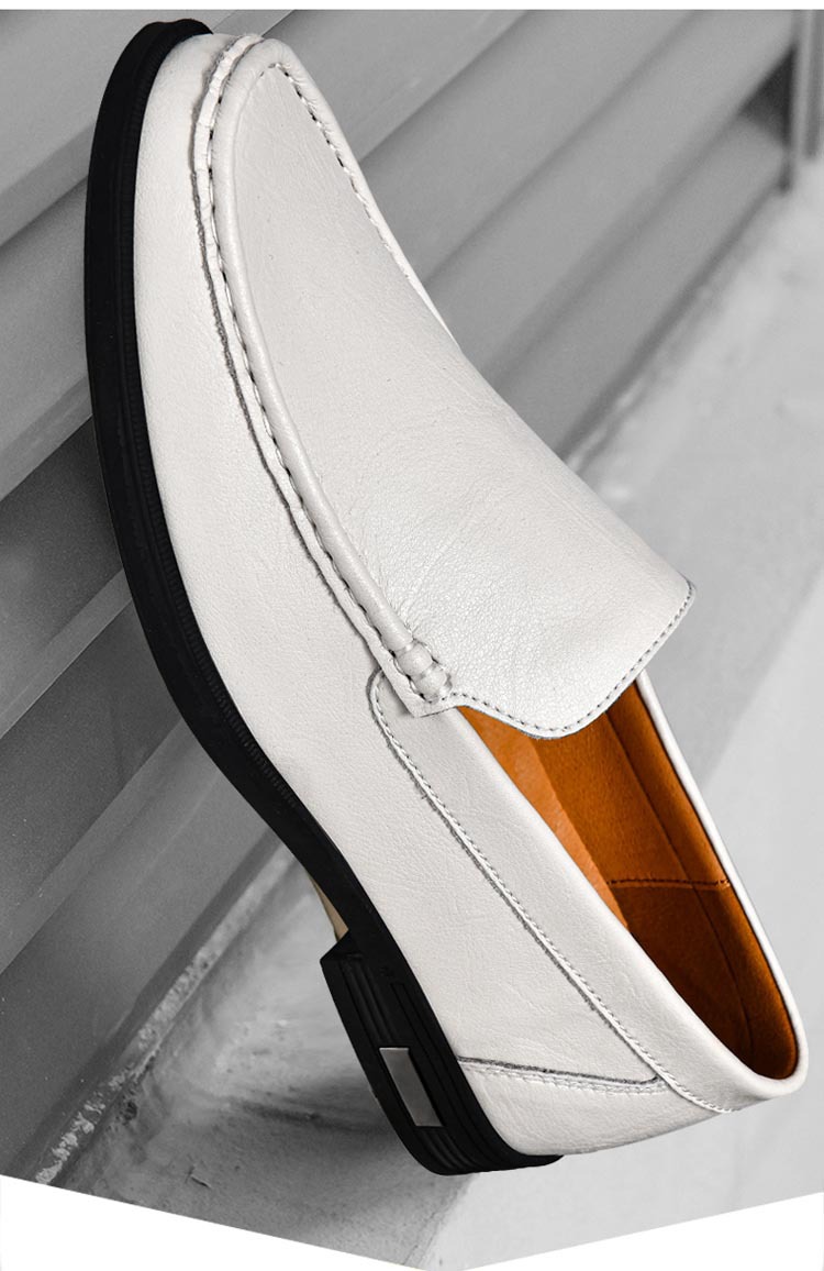 Breathable One Foot Leather Shoes With Leather Covers foto 5