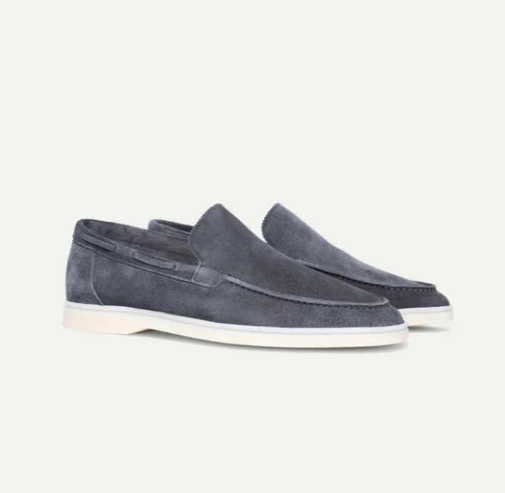 Loafers Matte Suede Slip-on Men foto 5