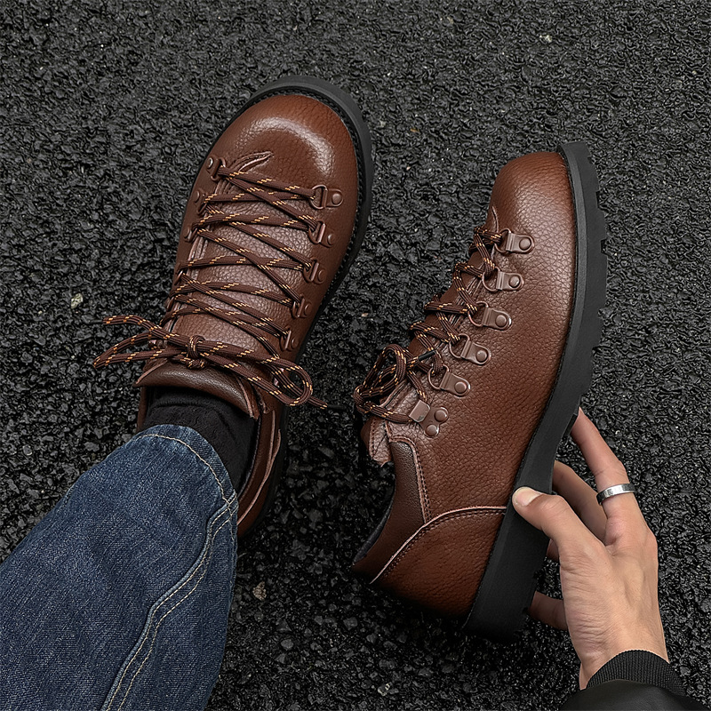 British-style Men's Shoes, Edgy And Stylish Leather Shoes For Men foto 3