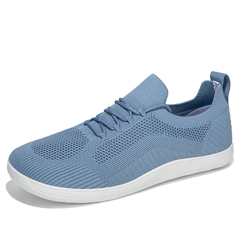 Fly Woven Mesh Breathable Couple Wide Head Wide Last Bare Feet Casual Sneaker foto 2