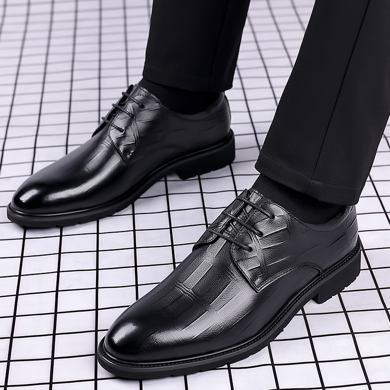 Men's New Business Formal Wear Casual Autumn Breathable British Korean foto 3