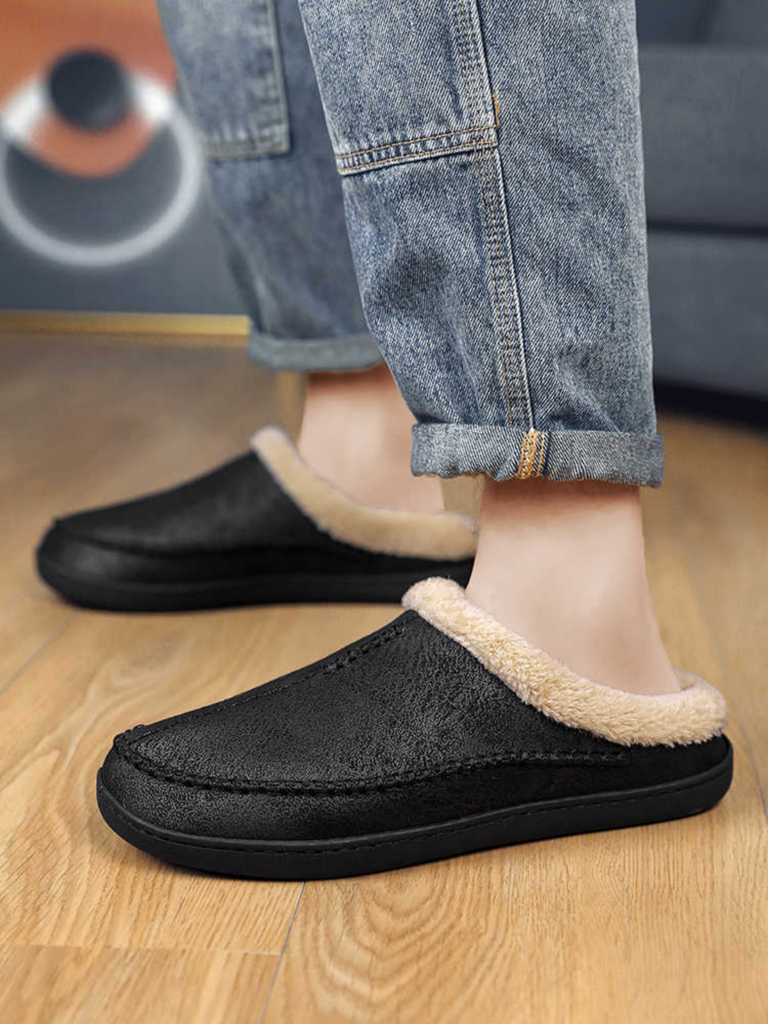 Cotton Slippers Men's Winter Plus Size foto 3