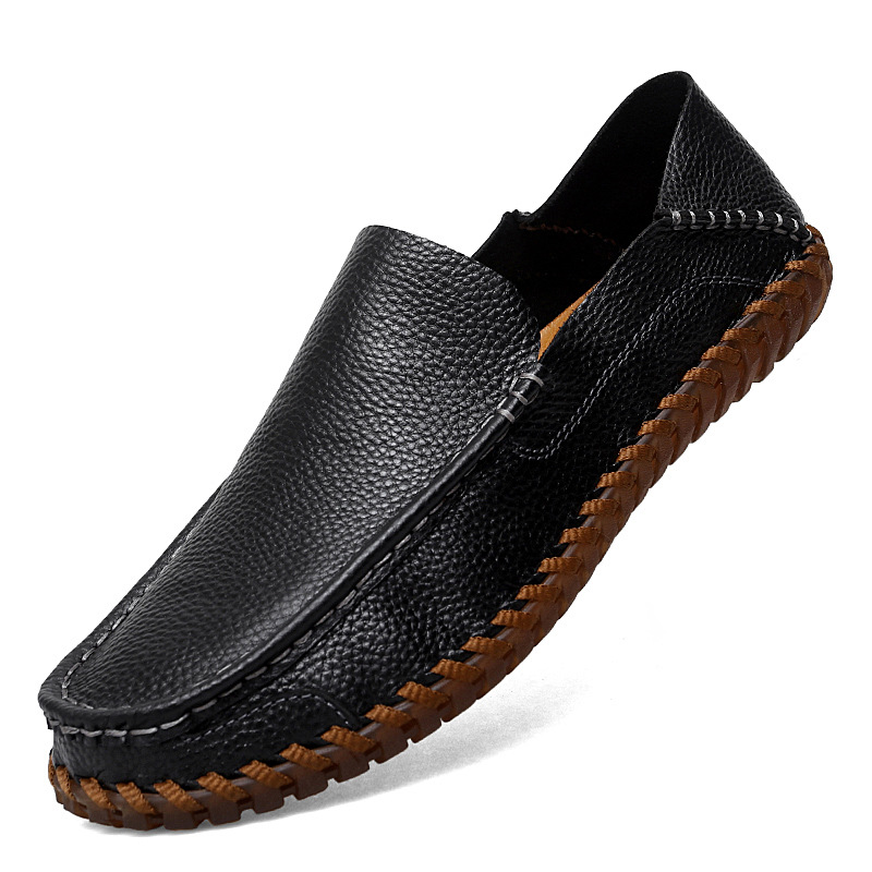 Lazy Top Layer Leather Shoes Plus Size Casual foto 5