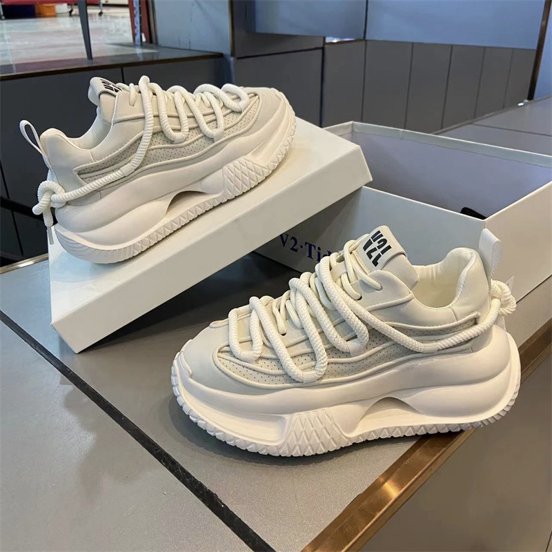 Solid Color Casual Trend Stain Resistant Dad Shoes Men foto 2