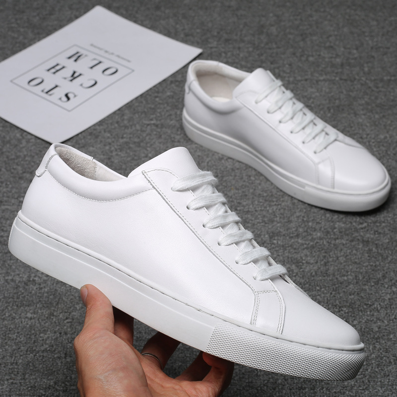 Men's Fashion Casual Leather Shoes Platform foto 3