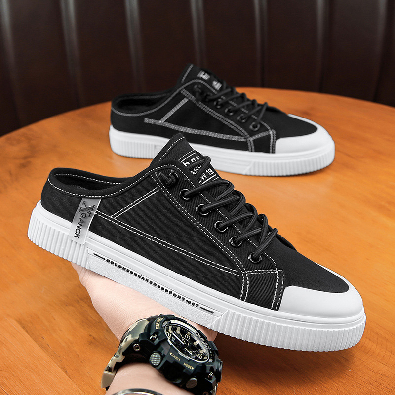 Men's Versatile Casual Sneakers Heelless Canvas Shoes foto 5