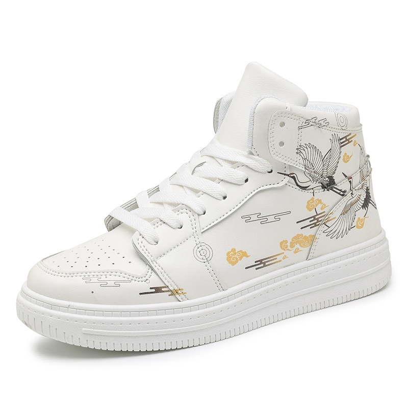 Fashion Couple White Shoes Men's High-top foto 4