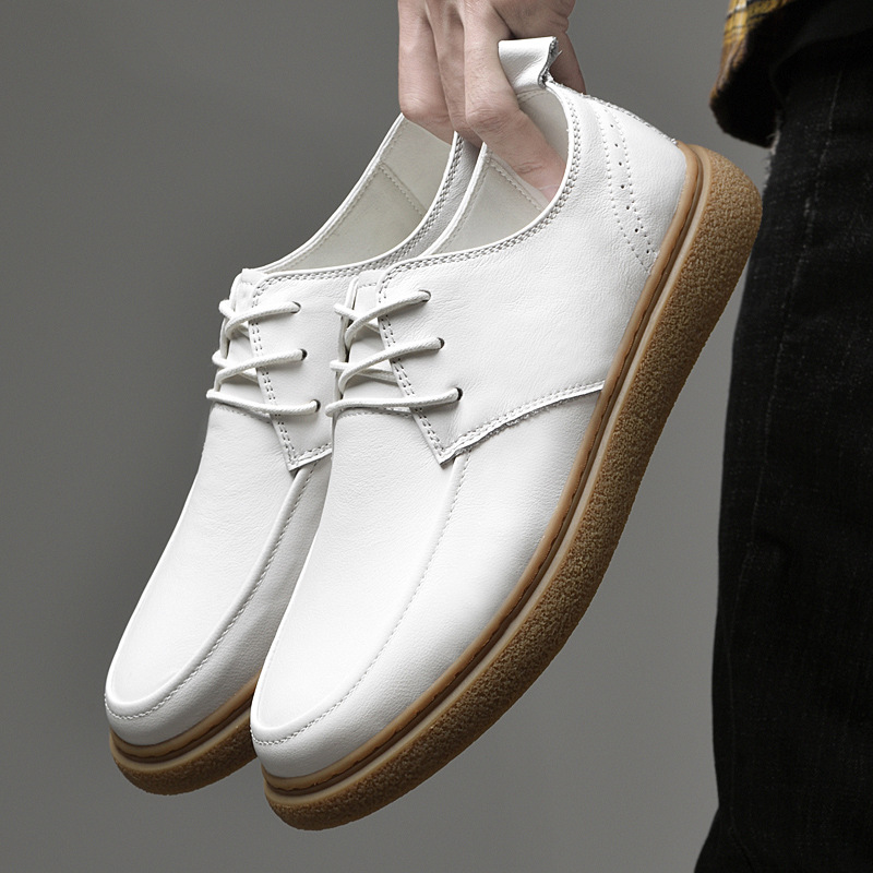 First Layer Cowhide Men's Casual Sneakers foto 2