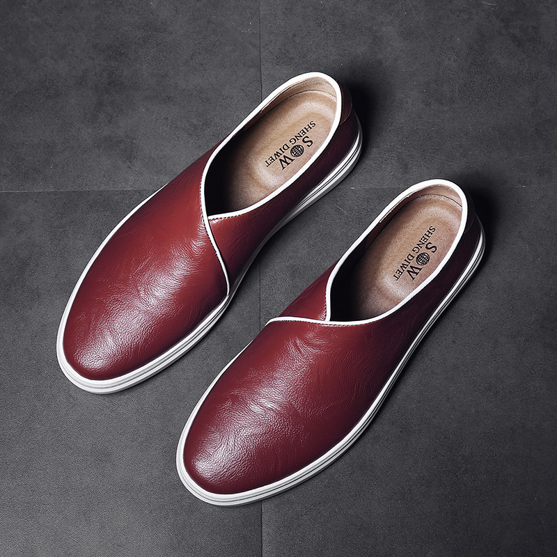 New Style Casual Leather Shoes Mens Fashion Loafers foto 3