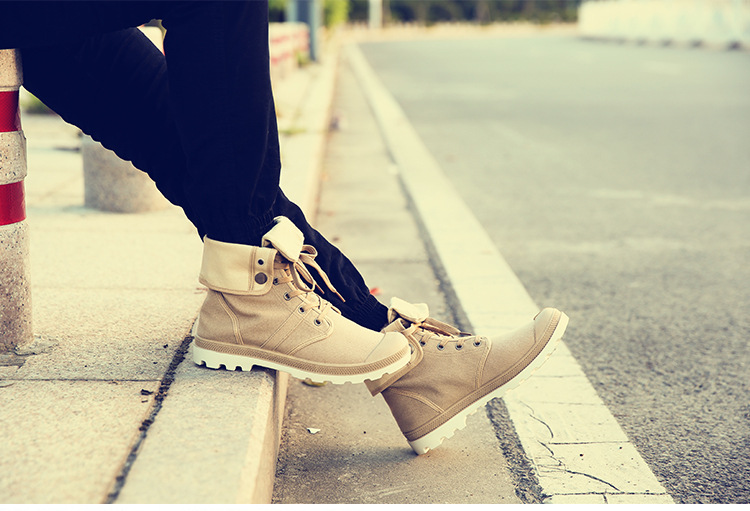 Platform High-top Canvas Flanging Martin Fashionable Sports Shoes foto 3