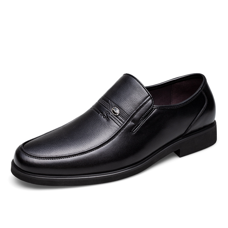 Men's Genuine Leather England Style Business Casual Shoes foto 4