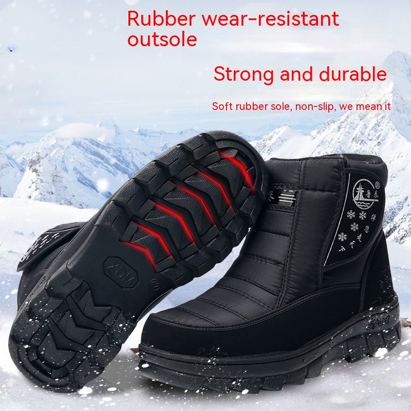 Winter High-top Warm And Wear-resistant Cotton Shoes foto 4