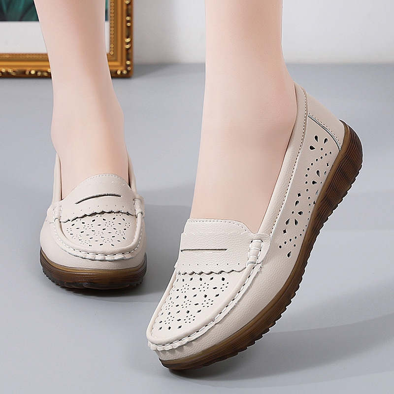 Tendon Bottom Soft Bottom Cutout Breathable Shoes Flat Hole Shoes foto 2