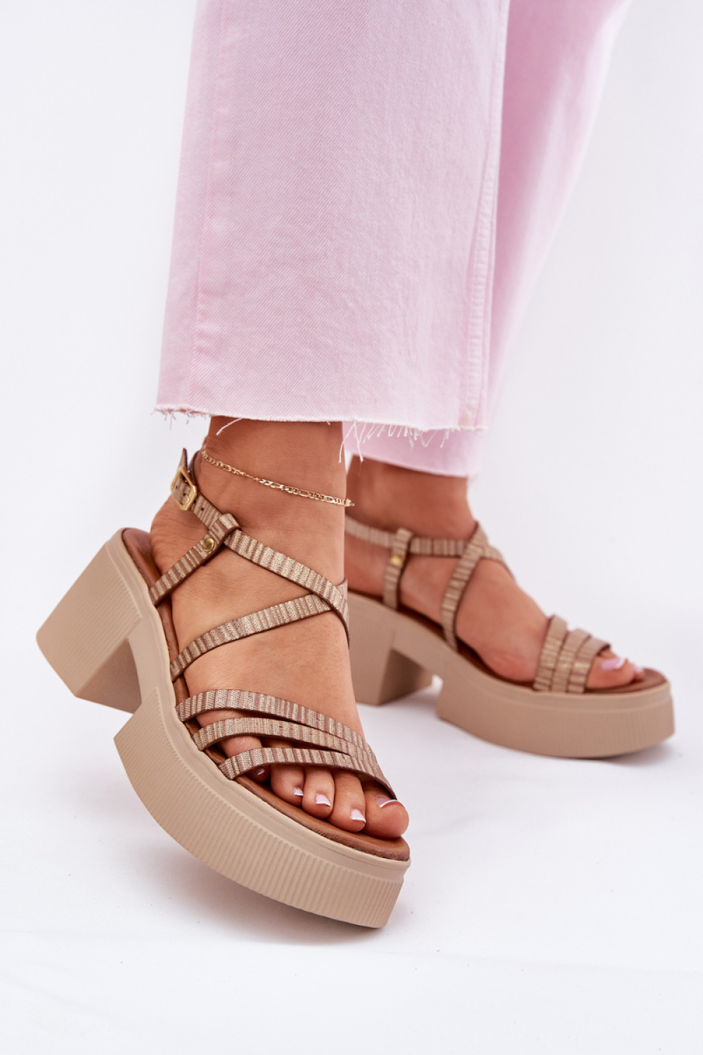 Sandalen op hak Step in style