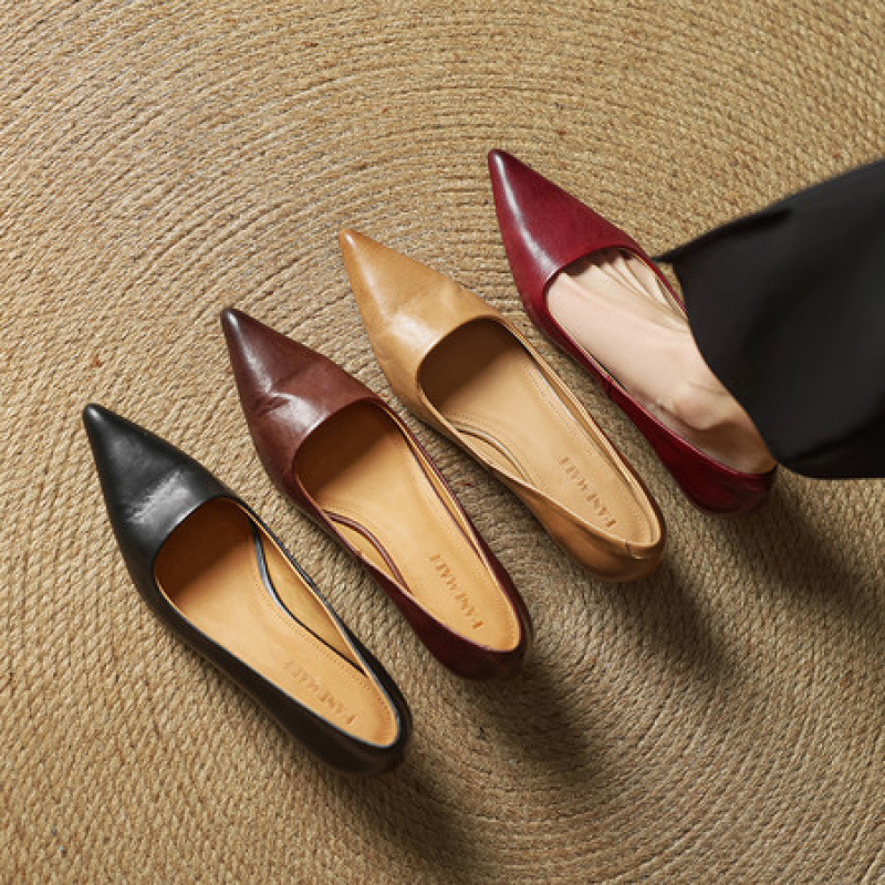 Pointed Toe Shallow Mouth All-match Commute Work Shoes foto 4