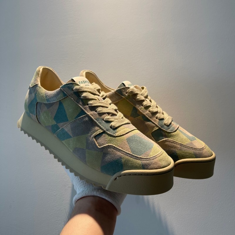 Handmade First Layer Cowhide German Training Shoes Genuine Leather Men's Casual Shoes foto 5