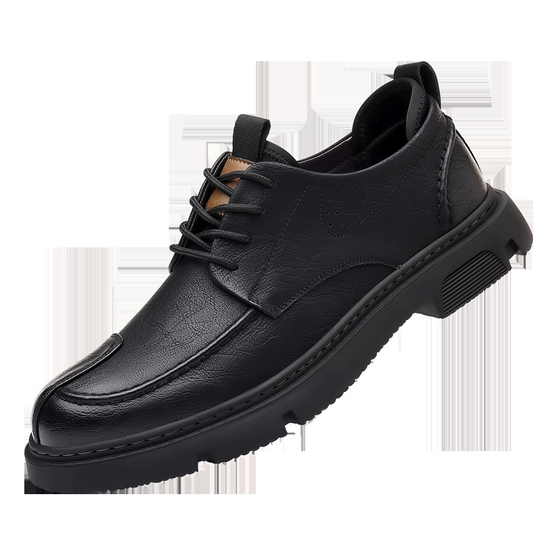 New Men's Korean Fashion All-matching And Handsome Lace Up Casual Work Shoes foto 3