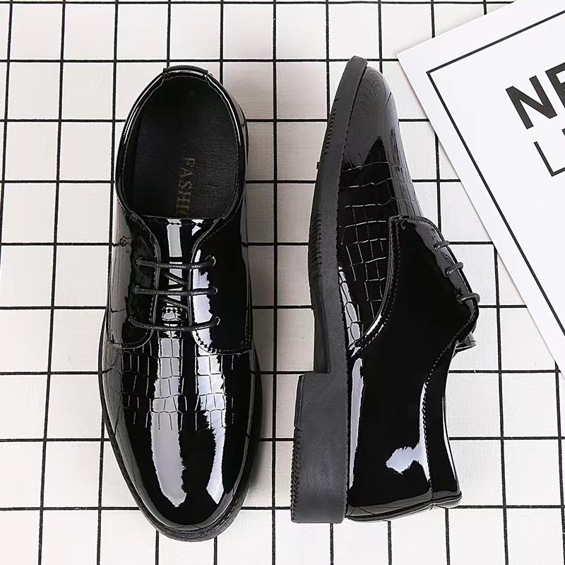 Autumn Men's Leather Shoes Business Formal Wear British Casual foto 5