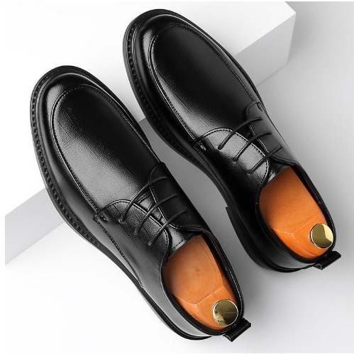 Men's Leather Shoes Spring Fashion New Non-slip Breathable foto 5