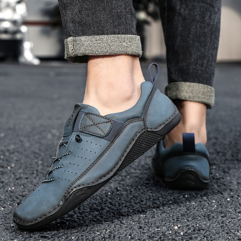 Retro Hand-stitched Men's Casual Shoes foto 5