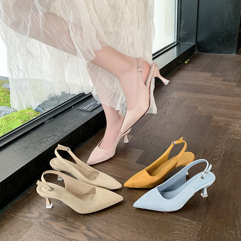 Spring And Summer Stiletto Heel Pointed High Heels foto 3