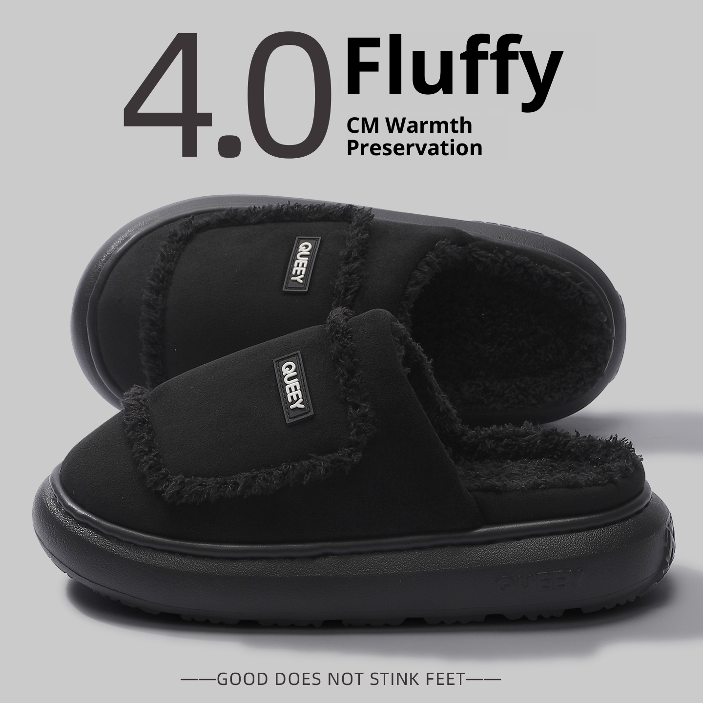 Women's Warm Non-slip Suede Cotton Slippers foto 5