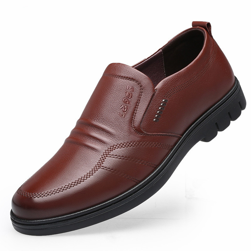 Men's Soft-soled Non-slip Casual Leather Shoes foto 4
