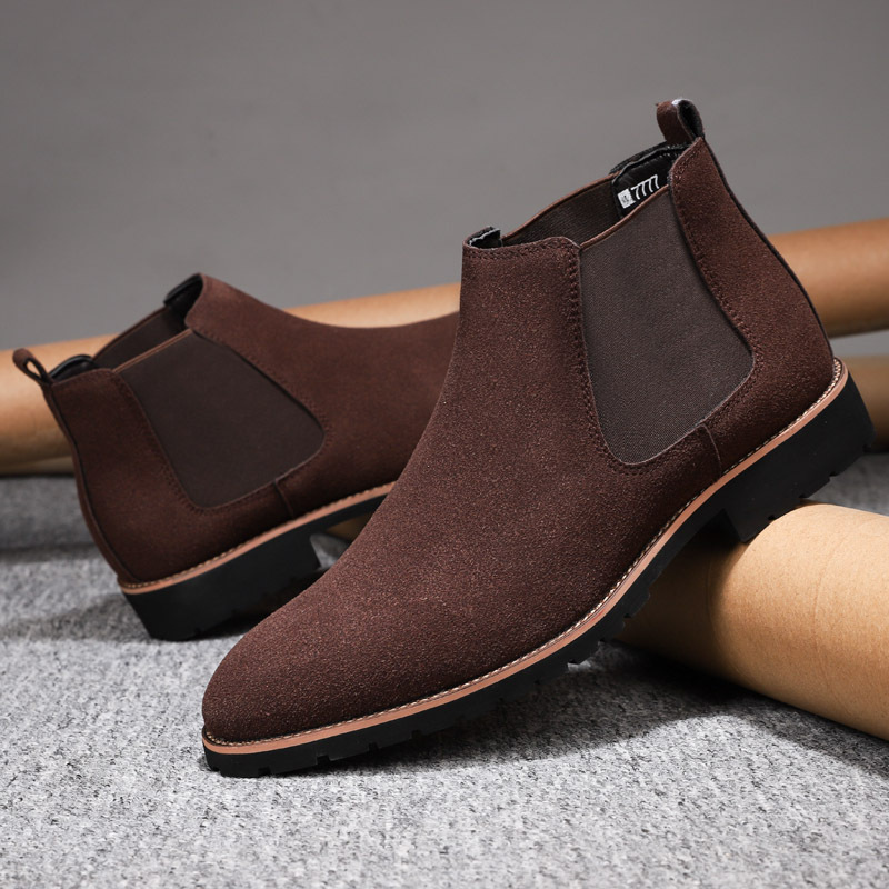 High-top Sleeve Suede Leather Surface Plus Size Casual Boots Fashion All-matching foto 5