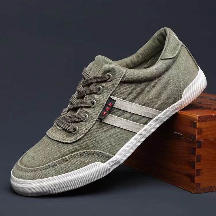 Breathable Casual Large Size Shoes Summer Men's Shoes Canvas foto 3