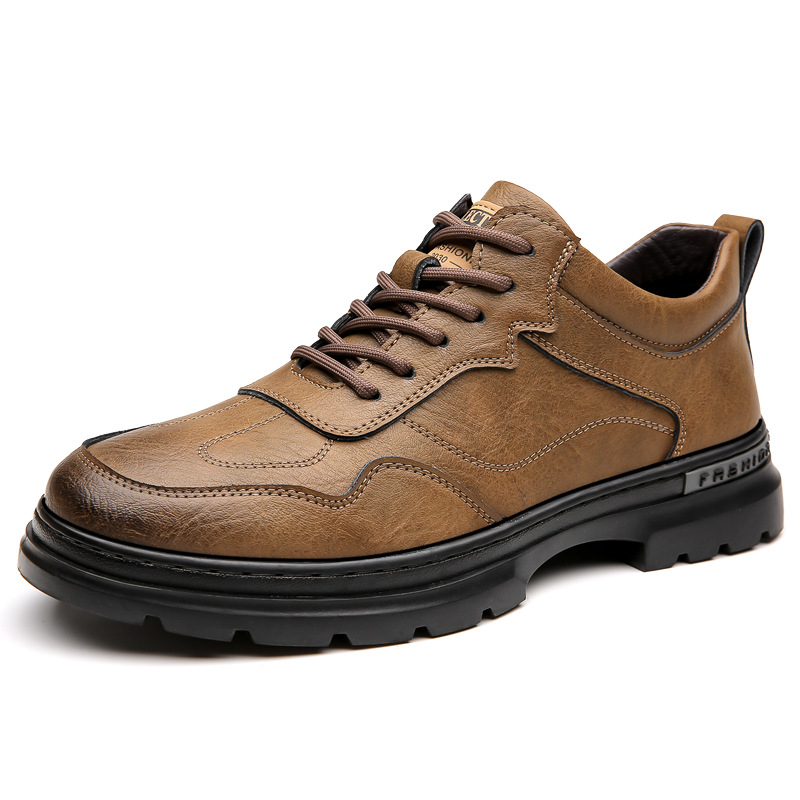 Men's Daily Casual Leather Shoes Outdoor Mountaineering foto 3