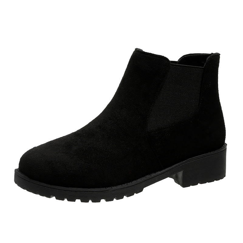 New Springautumn Red Dr Martens-style Boots With A Round Toe And Chunky Heel foto 5
