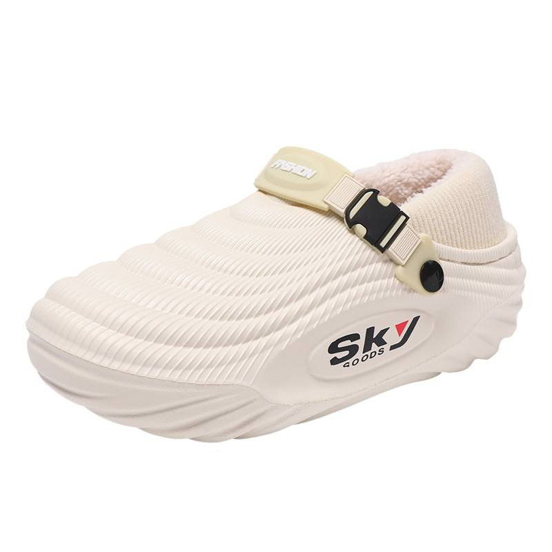 Men's Cotton Slippers Winter Thick Soles Height-increasing And Lined With Fleece foto 2