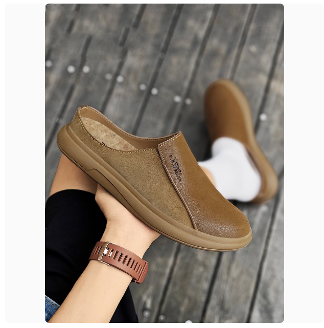 Outdoor Wear Summer Deodorant Leather Sandals Men foto 5