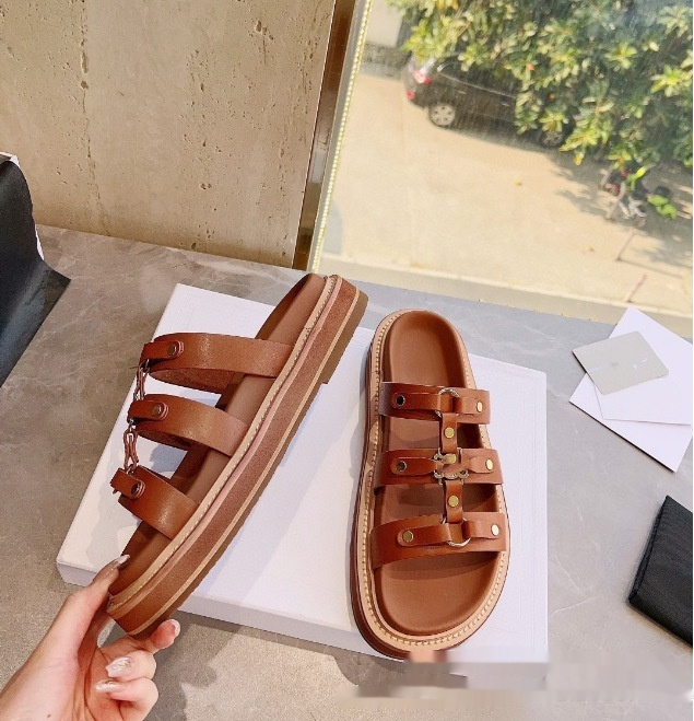 Retro Versatile Roman Style Sandal Slippers Women foto 2