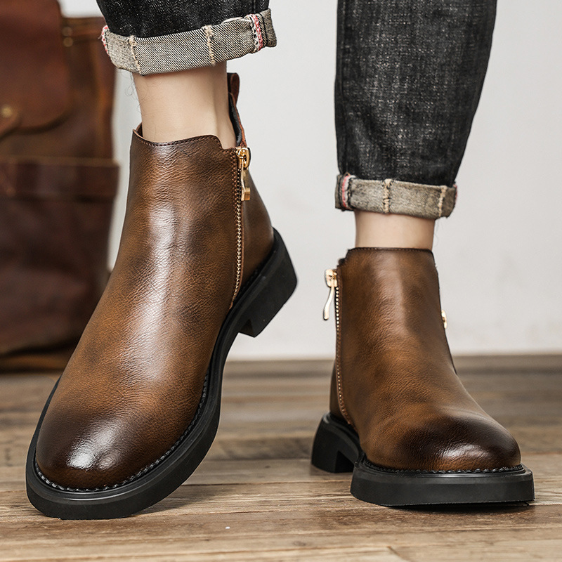 Slip-on Business High-top Casual Ankle Boots foto 5