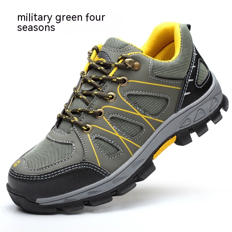 Breathable Mesh Fabric Anti Smashing And Puncture Protective Safety Shoes foto 5
