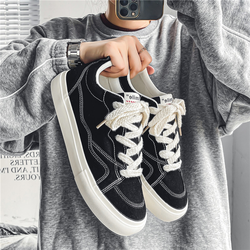 Men's Canvas Shoes Breathable Versatile Casual Sneakers Student Cloth Shoes foto 5