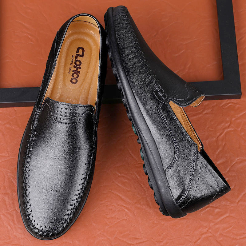Cowhide Men's Business Casual Leather Shoes foto 2