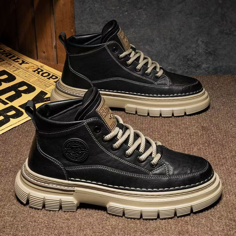Men's High-top Winter British-style Retro Martin Boots foto 2