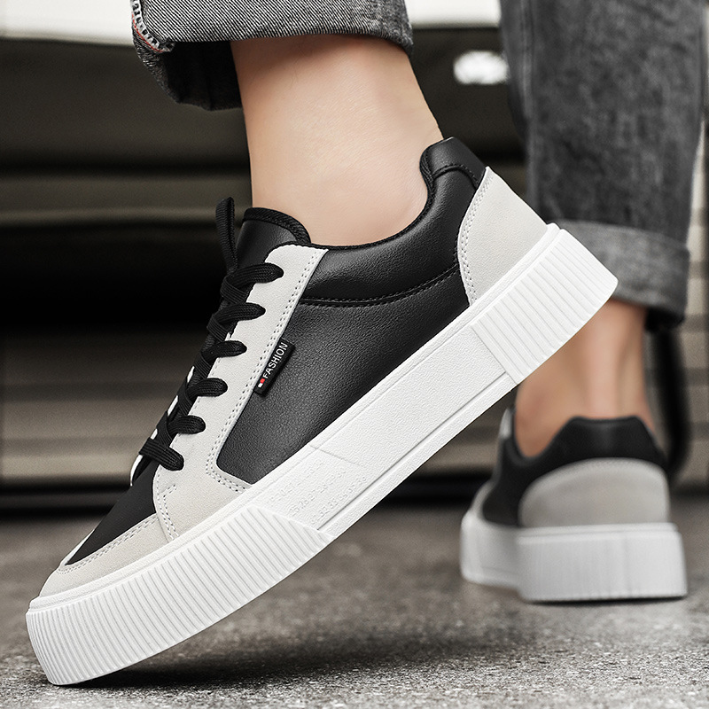 Low-top Trendy Men's Chunky-soled Casual Shoes With Color-blocking Design foto 5