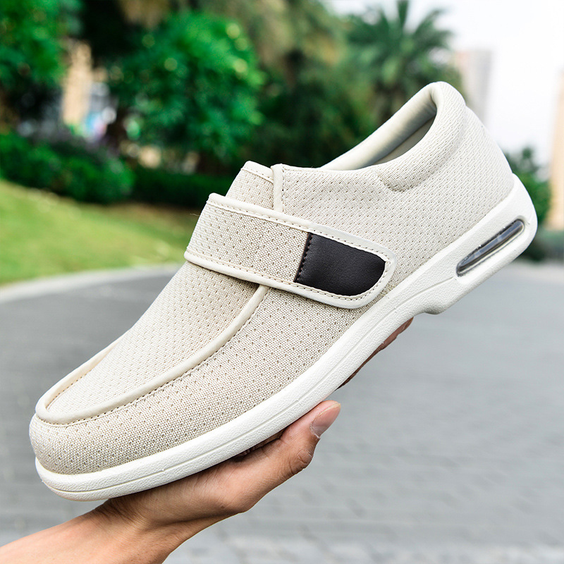 Elderly With Velcro Closure And Wide Opening Square-dancing Shoes For Moms