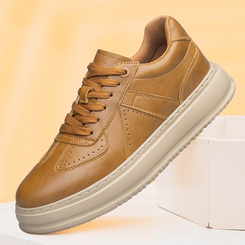 Men's Lace Up Lightweight Trendy All-matching Casual Board Shoes foto 5