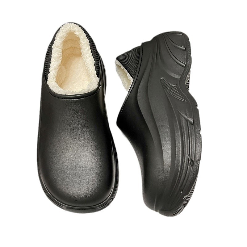 Heel Wrap Platform Type Snow Boots Women's Fleece-lined Thermal Cotton Slippers foto 4