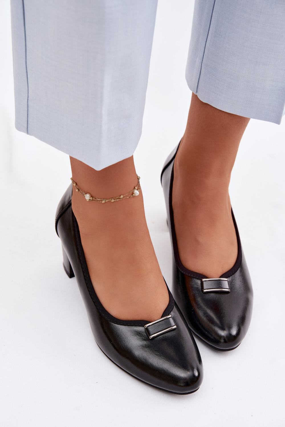 Pumps met dikke hak Step in style foto 3